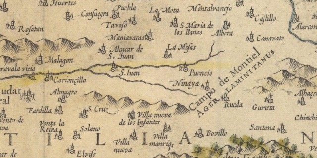 Detalle del plano publicado en 1606 realizado por Mercator-Hondius